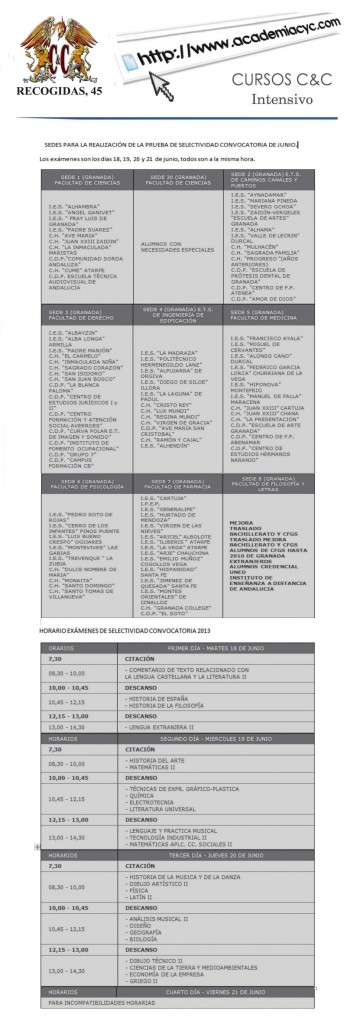 horarios selectividad2